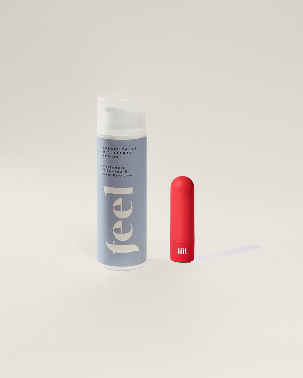 Kit Lubrificante Hidratante Feel Sem Perfume + Bullet Lilit
